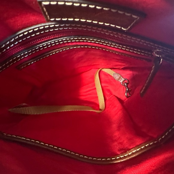 Dooney & Bourke Brown Tartan Plaid Crossbody Bag Purse - Picture 8 of 9